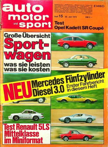 Deckblatt Auto Motor und Sport (15/1974)